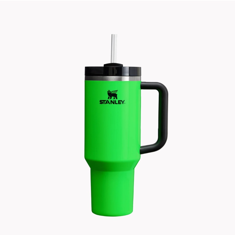 STANLEY 40 oz TUMBLER - NEW Adventure Quencher NEON GREEN